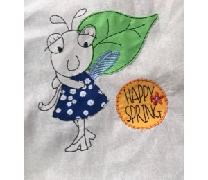 Stickdatei - Lily's Happy Spring Blatt